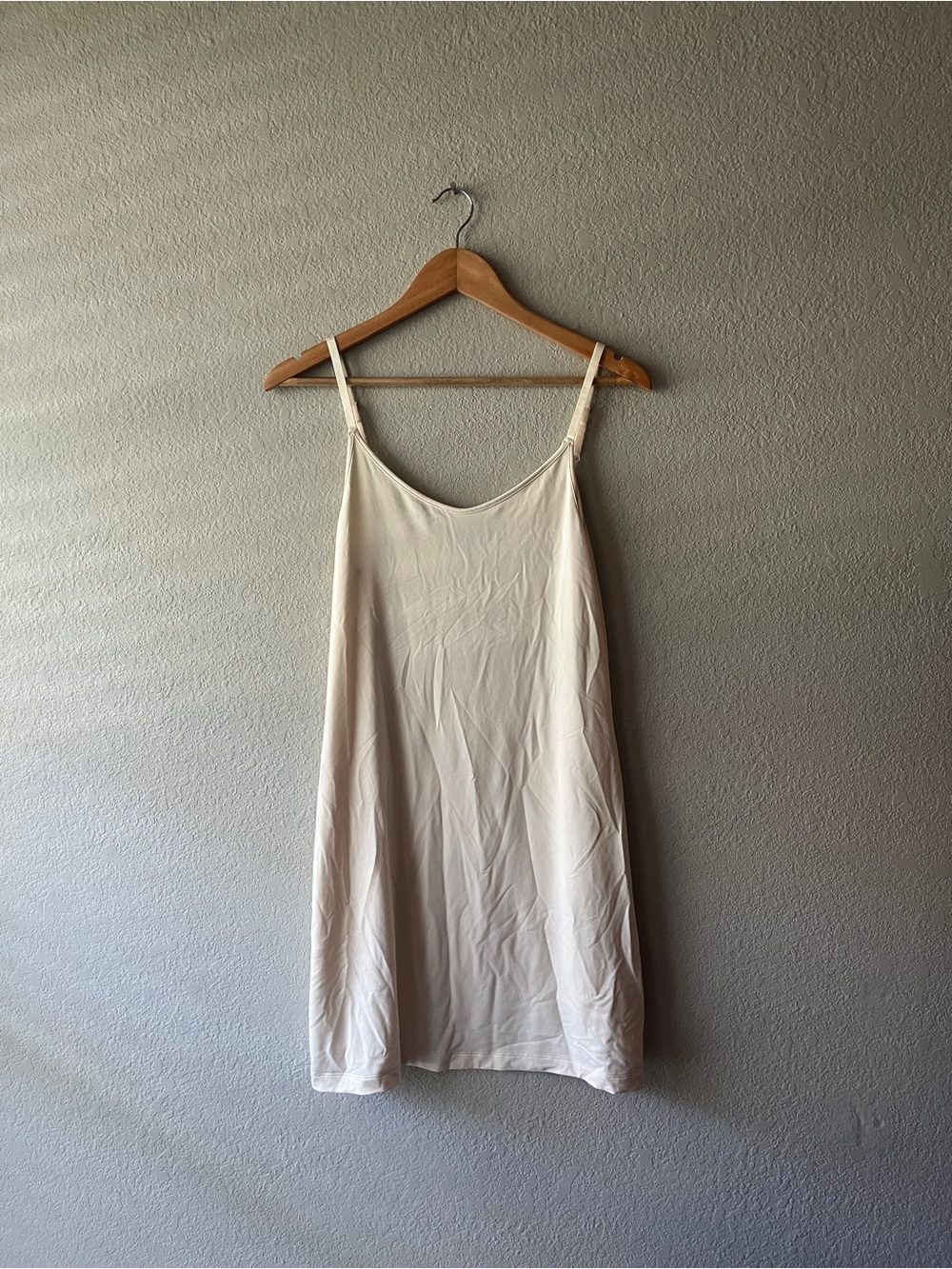 Banana Republic Cream Slip Dress with Adjustable Straps Medium